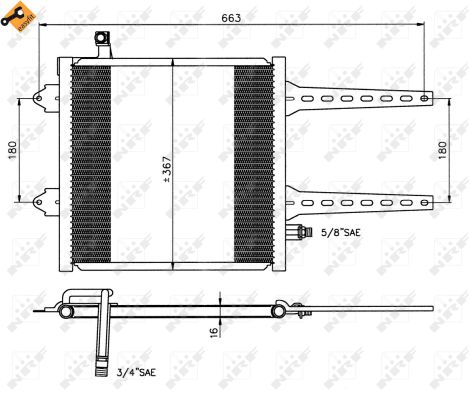 Condensatore, Climatizzatore - 35049 NRF