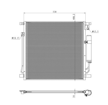 Condenser, air conditioning - 350502 NRF