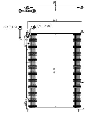 Condensatore, Climatizzatore - 350503 NRF