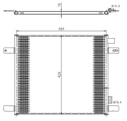 Condenser, air conditioning - 350505 NRF