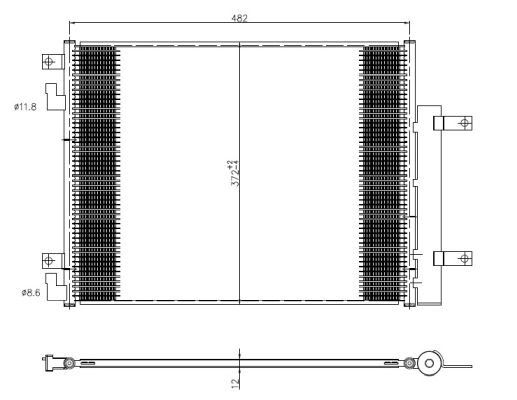 Condenser, air conditioning - 350506 NRF