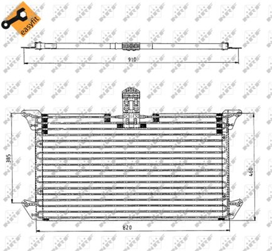 Condenser, air conditioning - 35061 NRF