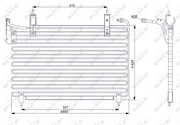 Condenser, air conditioning - 35071 NRF