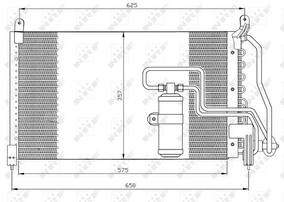 Condenser, air conditioning - 35134 NRF