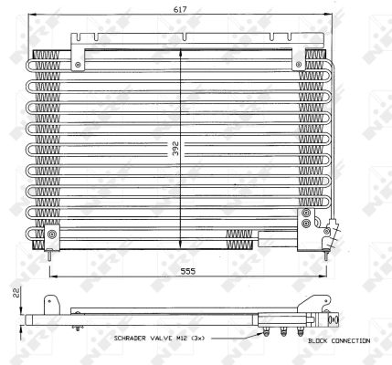 Condenser, air conditioning - 35191 NRF
