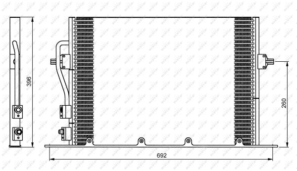 Kondensator, Klimaanlage - 35196 NRF