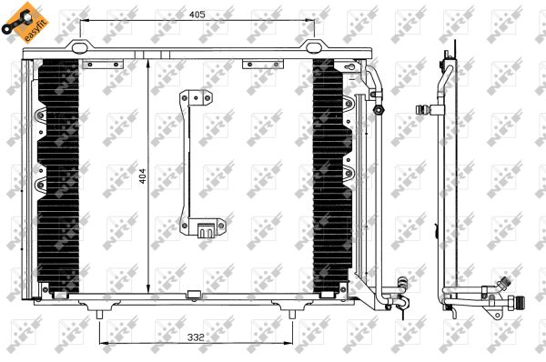 Condenser, air conditioning - 35214 NRF