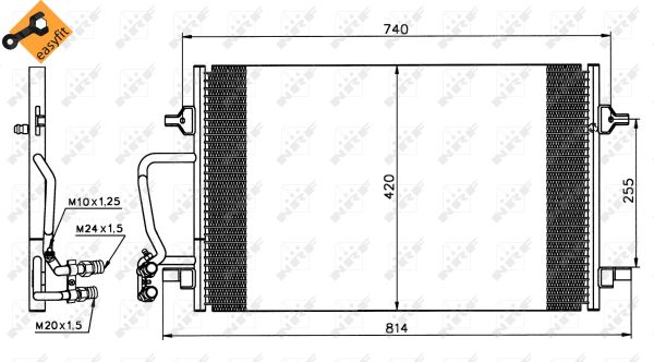 Condenser, air conditioning - 35226 NRF
