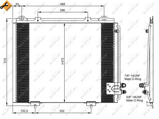 Condensatore, Climatizzatore - 35228 NRF