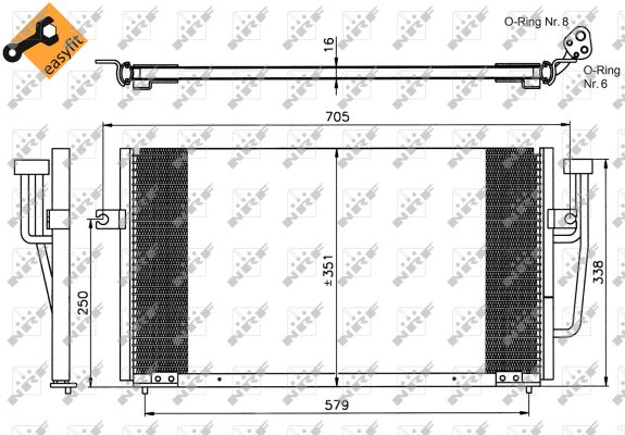 Condensatore, Climatizzatore - 35234 NRF