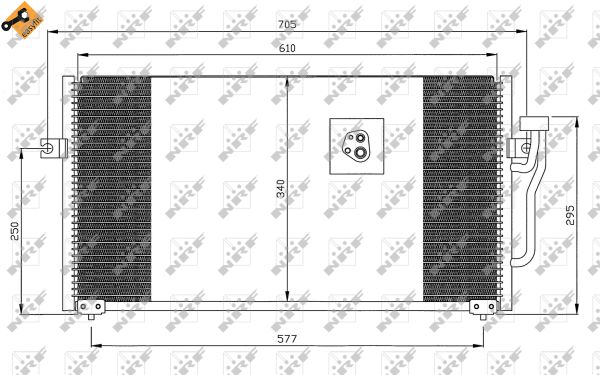 Condenser, air conditioning - 35293 NRF