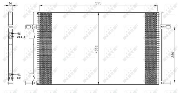 Condenser, air conditioning - 35298 NRF