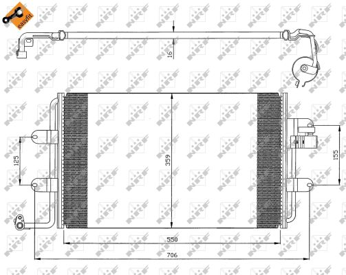 Condenser, air conditioning - 35300 NRF
