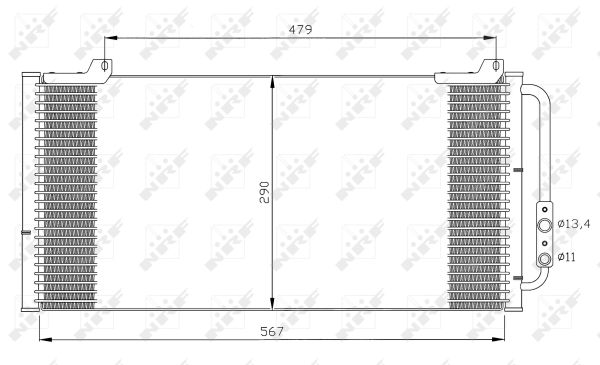 Condensatore, Climatizzatore - 35346 NRF