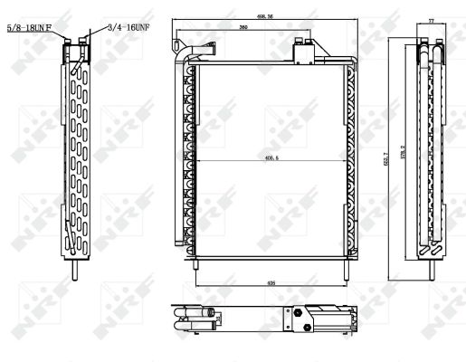 Condenser, air conditioning - 35371 NRF