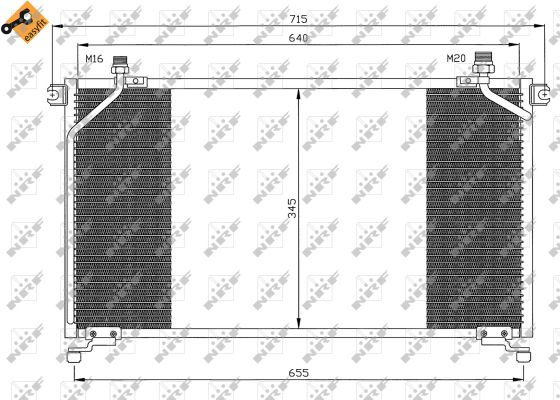 Condensatore, Climatizzatore - 35373 NRF