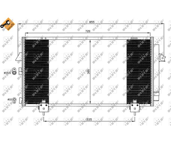 Конденсатор, кондиционер - 35381 NRF