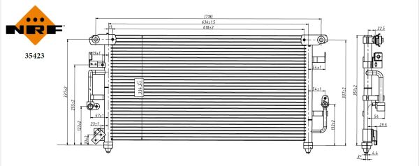Condensatore, Climatizzatore - 35423 NRF