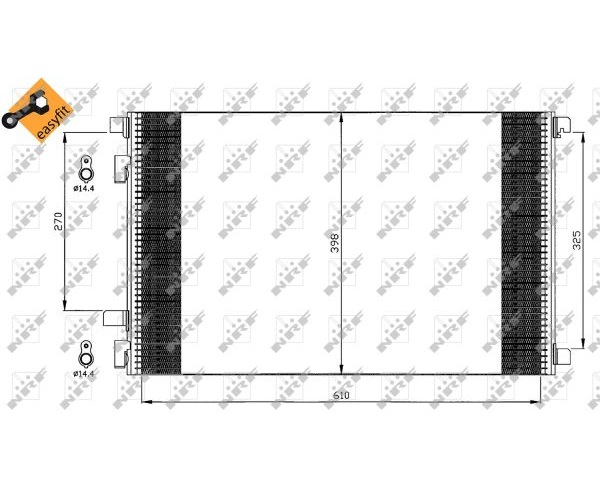 Конденсатор, кондиционер - 35449 NRF