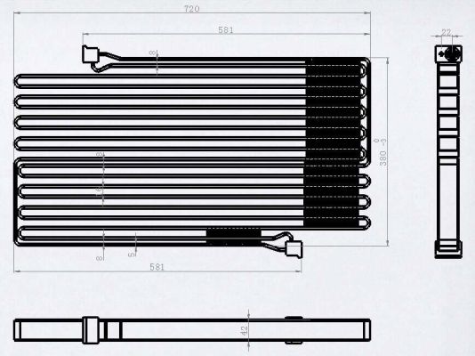 Condenser, air conditioning - 35472 NRF