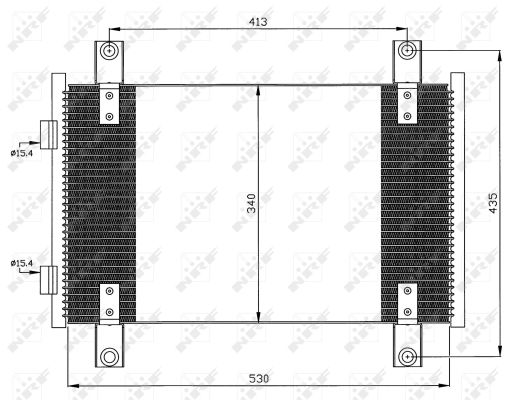 Condensatore, Climatizzatore - 35501 NRF