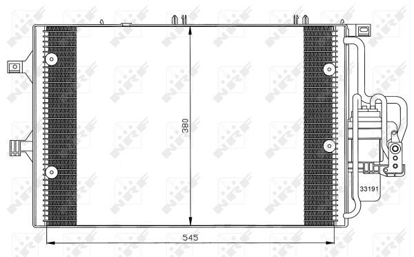 Condenser, air conditioning - 35529 NRF