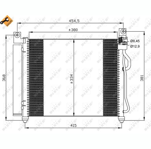 Конденсатор, кондиционер - 35569 NRF