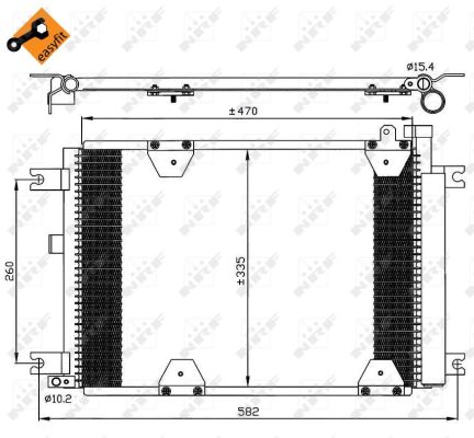Condensatore, Climatizzatore - 35580 NRF
