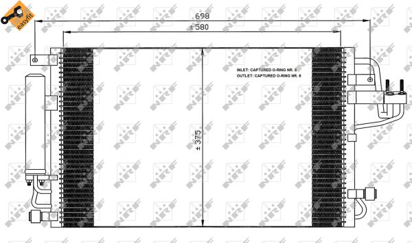 Condenser, air conditioning - 35600 NRF