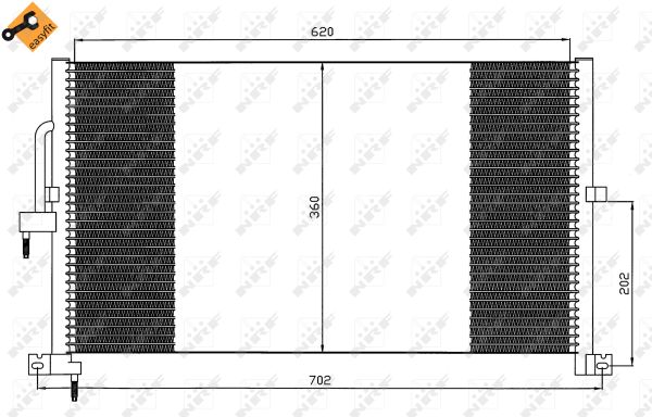 Condenser, air conditioning - 35603 NRF