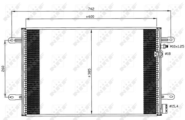 Конденсатор, кондиционер - 35605 NRF