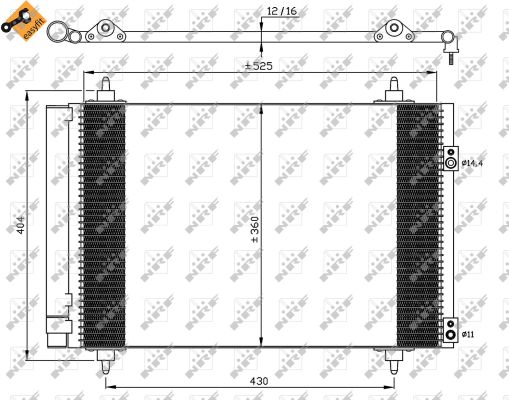 Condenser, air conditioning - 35610 NRF
