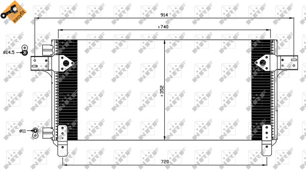 Condenser, air conditioning - 35620 NRF