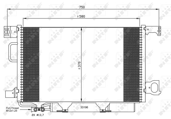 Condenser, air conditioning - 35623 NRF