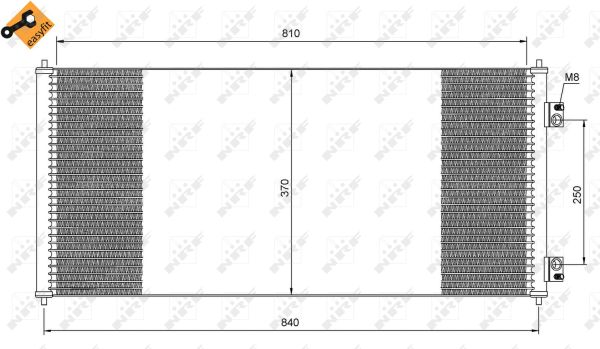 Condenser, air conditioning - 35651 NRF