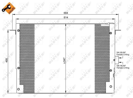 Condenser, air conditioning - 35657 NRF