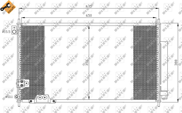 Condensatore, Climatizzatore - 35740 NRF