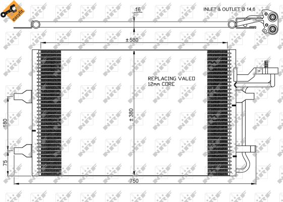 Конденсатор, кондиционер - 35770 NRF