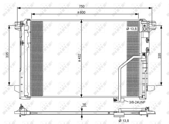 Конденсатор, кондиционер - 35793 NRF
