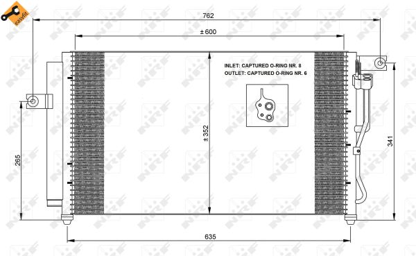 Condensatore, Climatizzatore - 35798 NRF