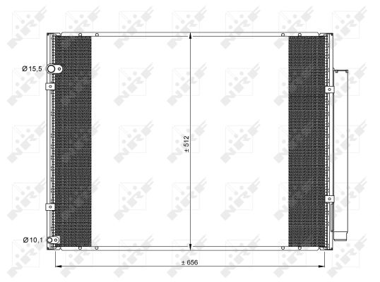 Condenser, air conditioning - 35857 NRF