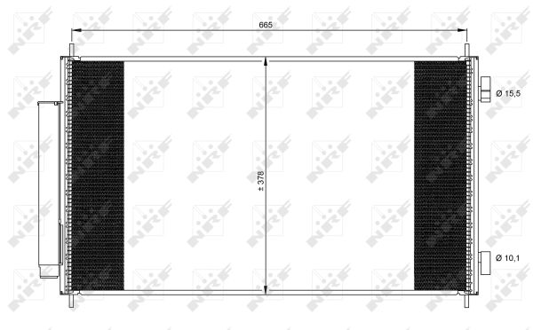 Condenser, air conditioning - 35864 NRF