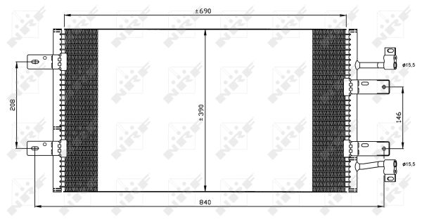 Condenser, air conditioning - 35900 NRF