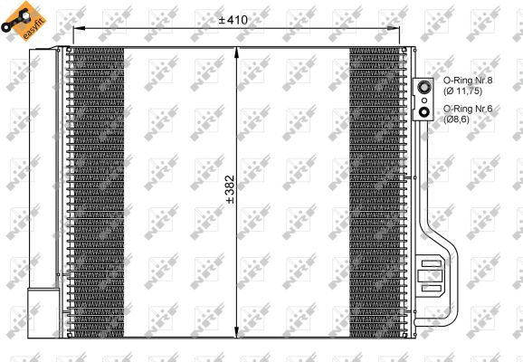 Condenser, air conditioning - 35937 NRF
