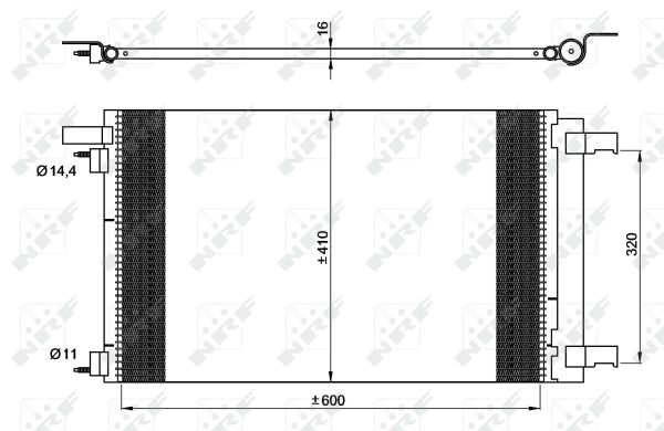 Condensatore, Climatizzatore - 35948 NRF