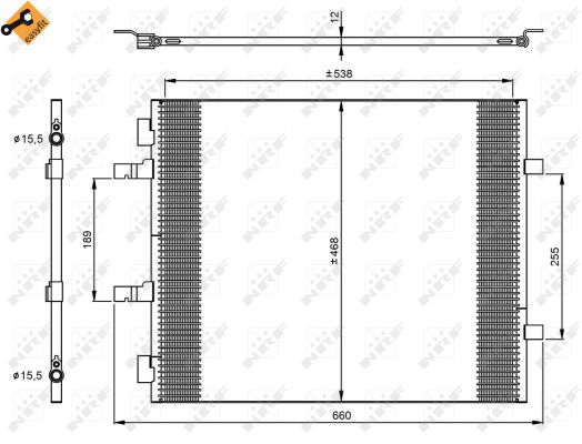 Конденсатор, кондиционер - 35960 NRF