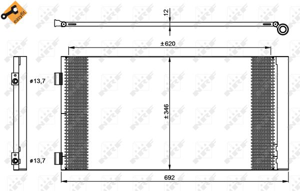 Конденсатор, кондиционер - 35961 NRF