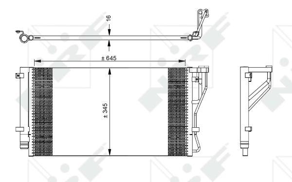 Конденсатор, кондиционер - 35980 NRF
