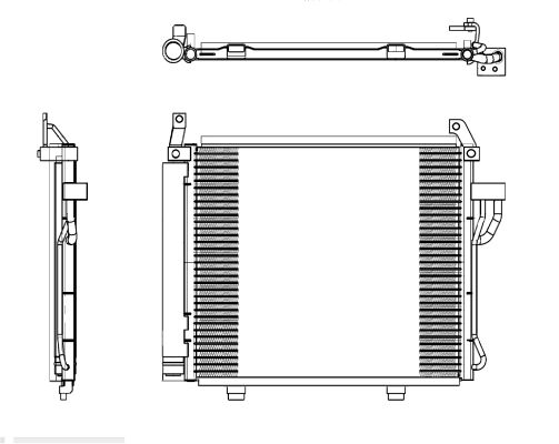 Condenser, air conditioning - 35992 NRF