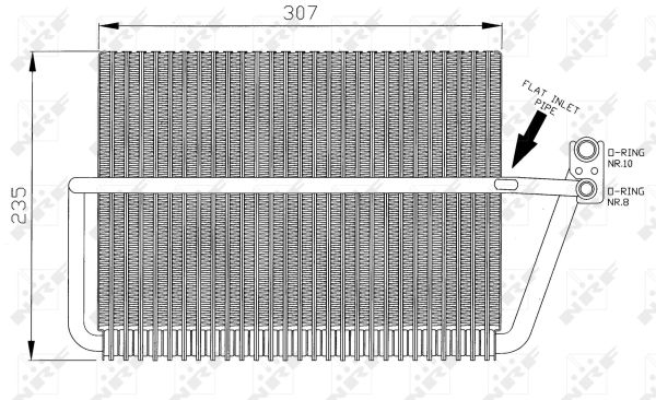 Evaporatore, Climatizzatore - 36070 NRF